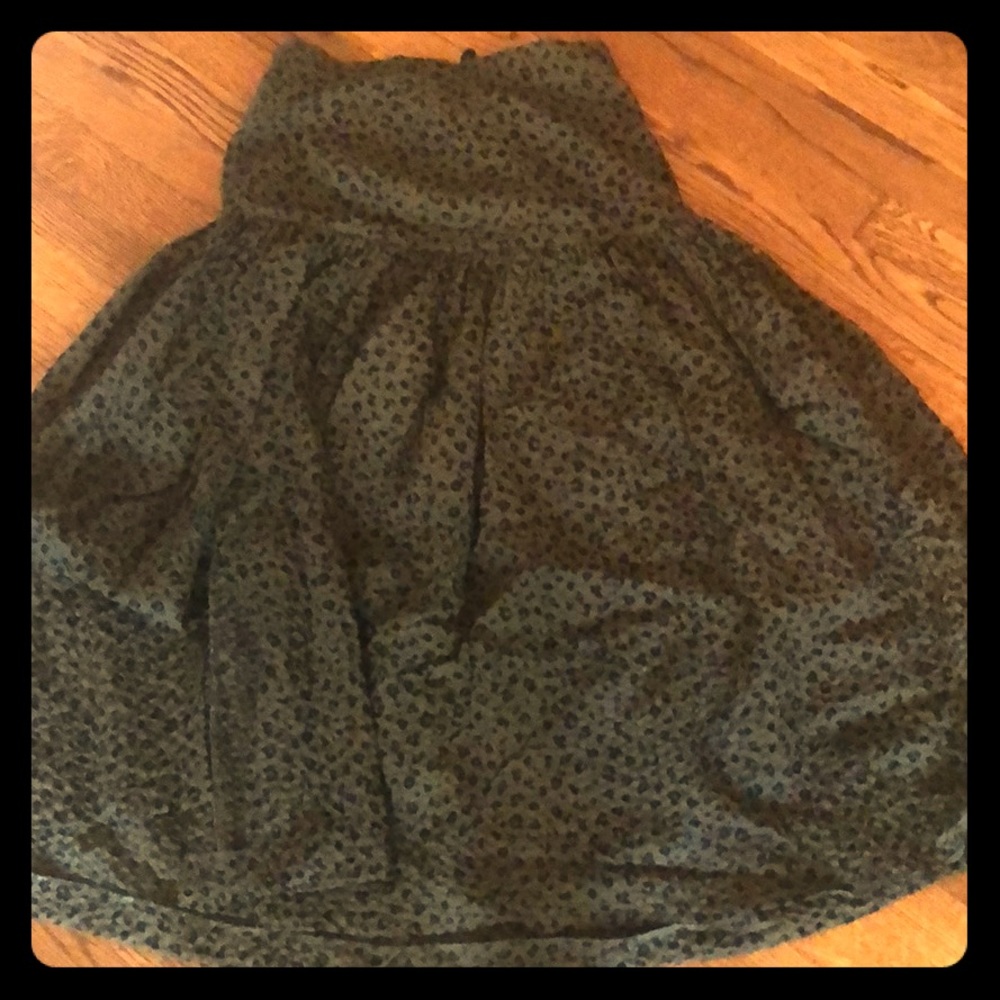 Vintage 80's Escada Leopard Wool Skirt w slit